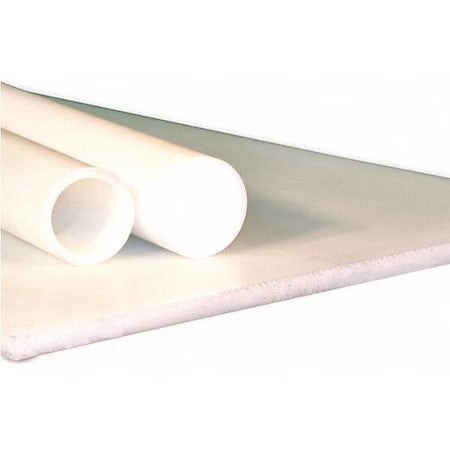Zoro Select 69613104 White Uhmw-Pe Rod Stock 5 Ft. L, 4" Dia.