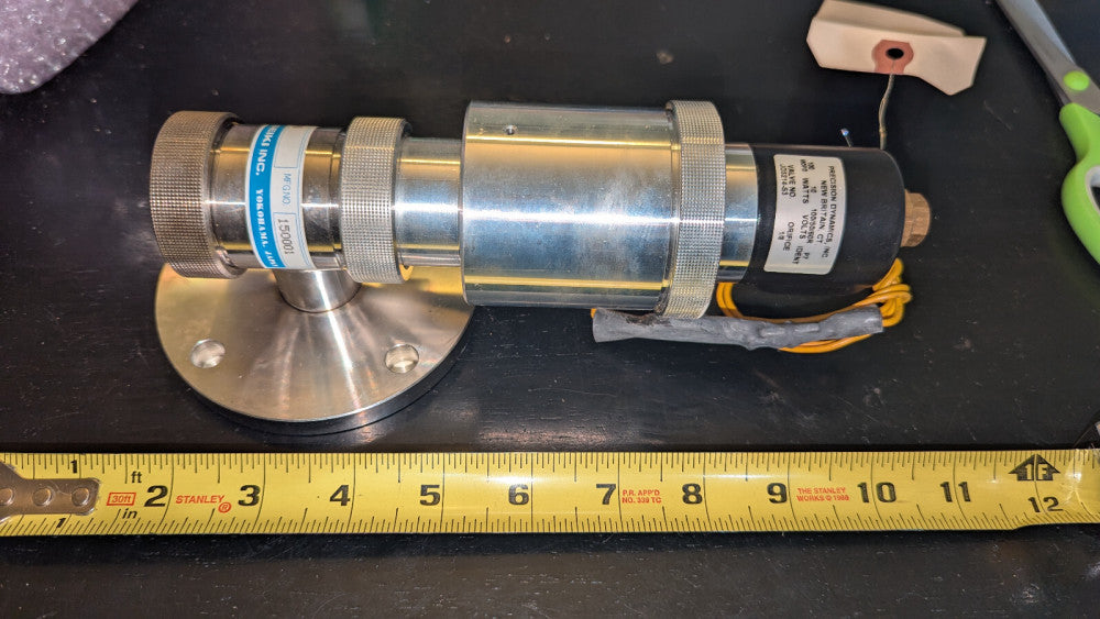 Fuji Seiki 1400600 Vacuum Valve w Precision Dynamics Solenoid JD3214-SS