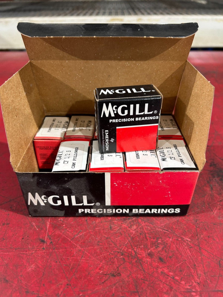 NEW IN BOX LOT OF 10 MCGILL CAM FOLLOWER BEARING CF 1/2 S
