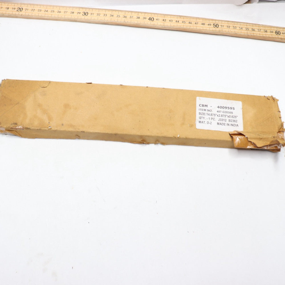 Bed Knife D2 Tool Steel 58-60 HRc 14.875" x 2.875" x 0.625" 457-G2030S