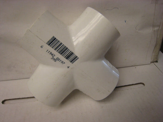 3 Charlotte Pipe Sch 40, 1-1/4 in. Slip X 1-1/4 in. Dia. PVC Cross Pipe-420-012