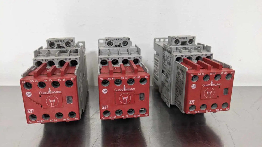 Dented 3 Pack Allen-Bradley 700S-CF620EJC Safety Relay and Contactor Ser A 3NO 1