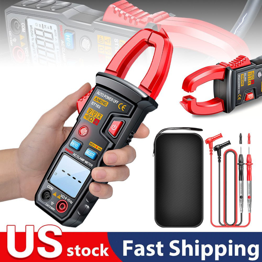 Digital Multimeter Tester AC DC Volt Amp Clamp Meter Auto Range LCD Handheld US