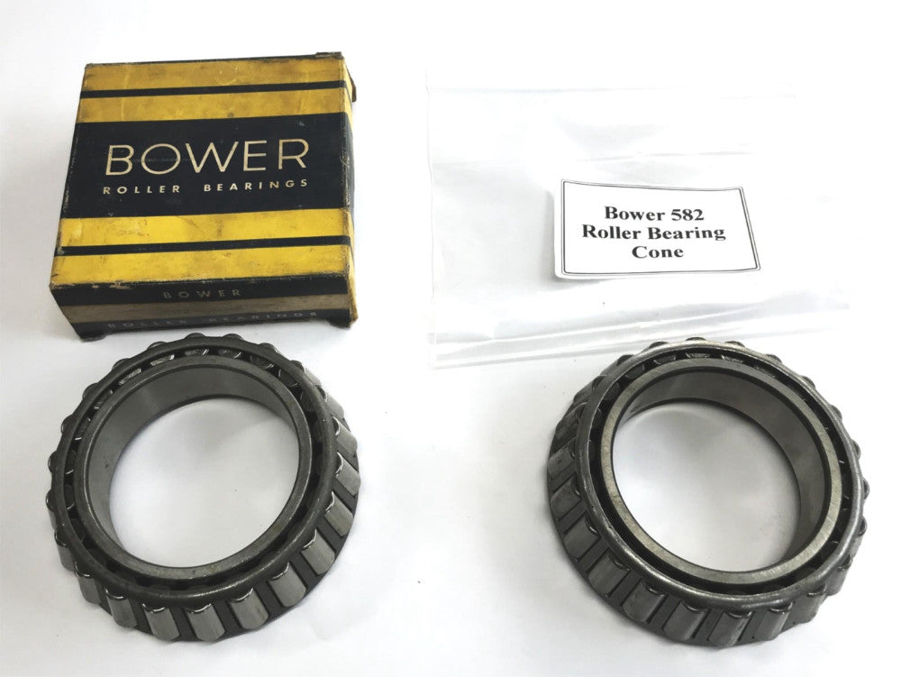 ​Bower Tapered Roller Bearing Cone 582 [Lot of 2] NOS