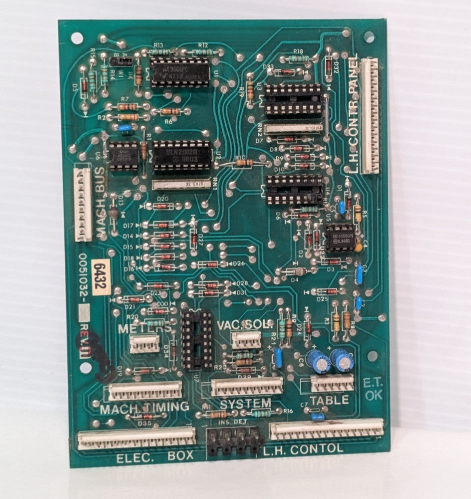 0051032 PCB Industrial Control Circuit Board/ Mach Bus/ LH Control/ Electric Box