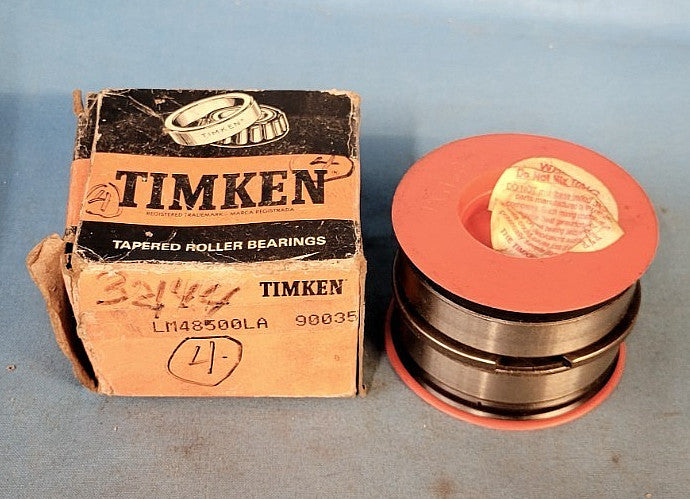 TIMKEN M/N: LM48500LA  ROLLER BEARING CUP AND CONE BORE: 35MM (BOX OF 2)