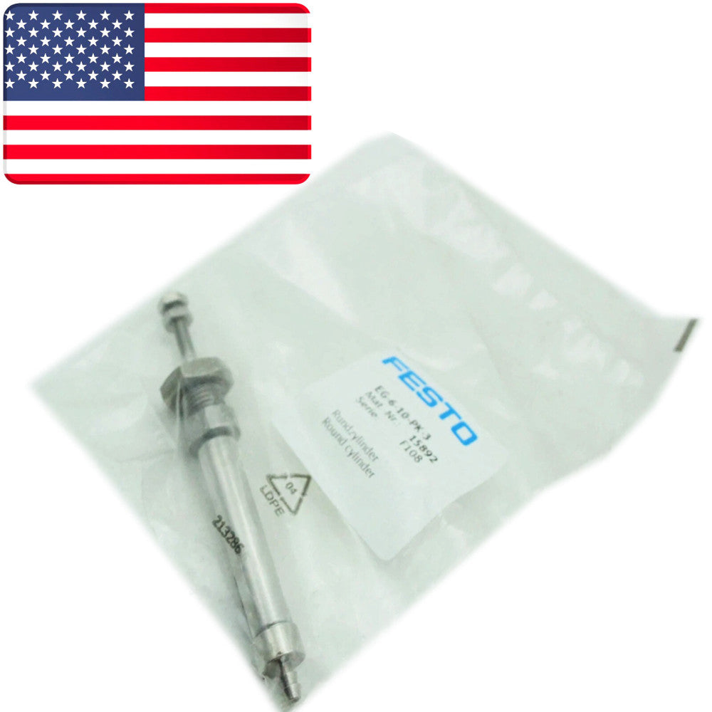 NEW FESTO EG-6-10-PK-3 15892 Round Cylinder - US Stock