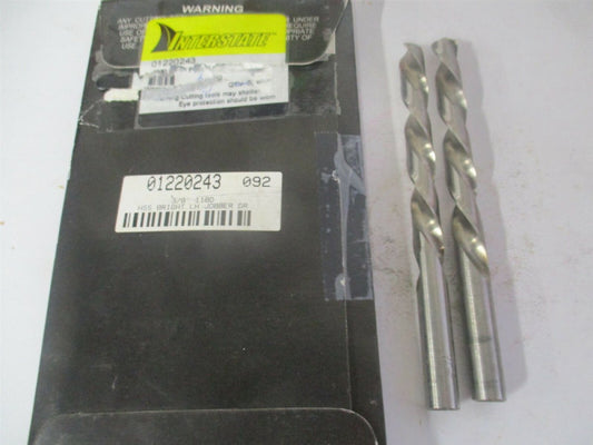 (01220243) 3/8" x 3-5/8" x 5" OAL 118° High Speed Steel Jobber Drill - Qty 2