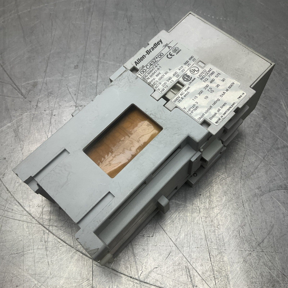 Allen Bradley 100-C43Z*00 Contactor 600V & 100-S Auxiliary Contact Ser A