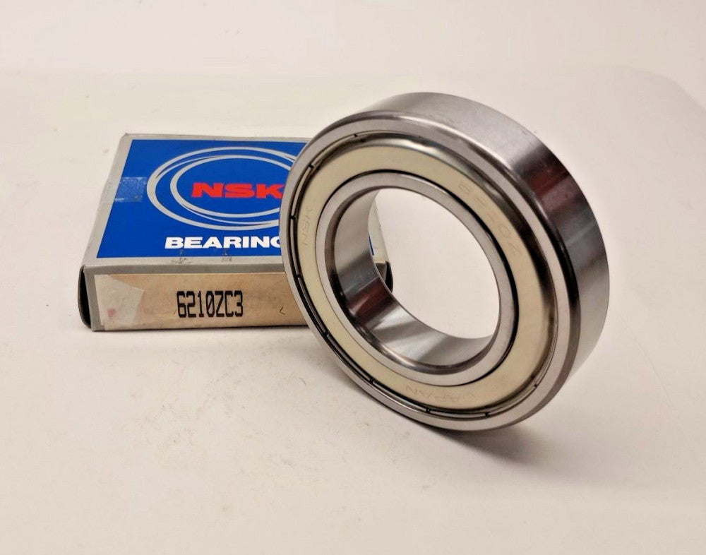 NSK 6210ZC3 Ball Bearing Single Shield 50 ID x 90 OD x 20mm Width 6210Z-C3