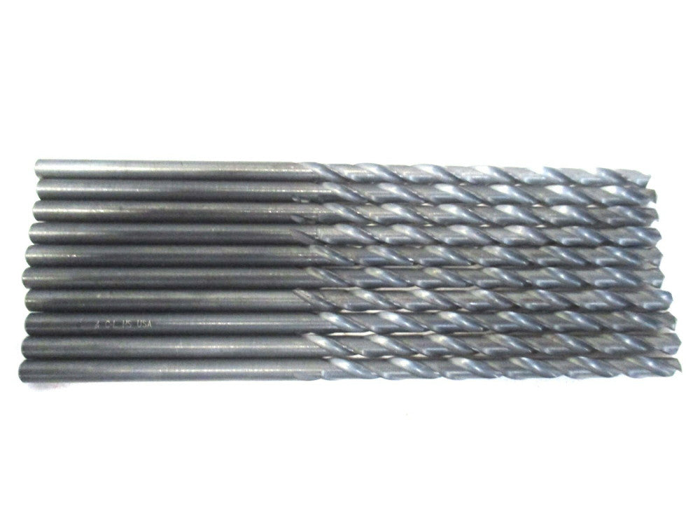 Chicago-Latrobe #4 3/16 x 3-3/8 x 6 2-Flute HSS Spiral Fl Jobber Drill - 10 PC