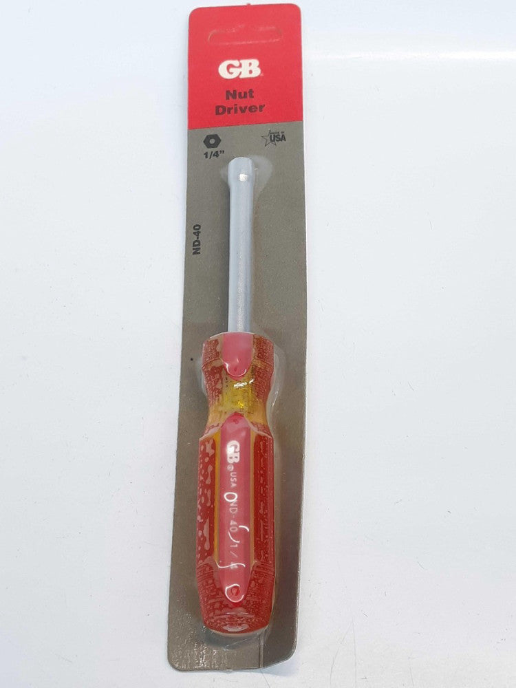 GB Electrical ND-40 Hollow Shaft Nut Driver 1/4" 