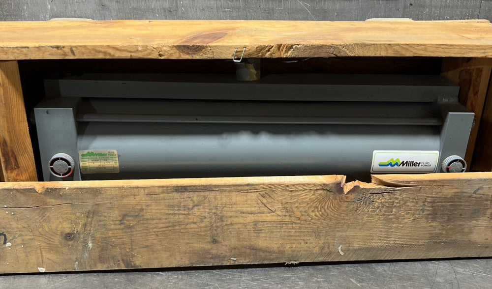 MILLER FLUID POWER Cylinder A83B2N Bore 6, 1 3/8 Rod Dia, 19 1/2 Stoke Nos