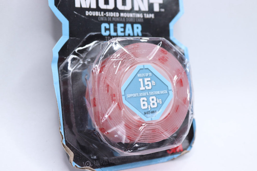 Scotch 1 in. x 1.60 yds. Clear Indoor Permanent Double-Sided Mounting Tape