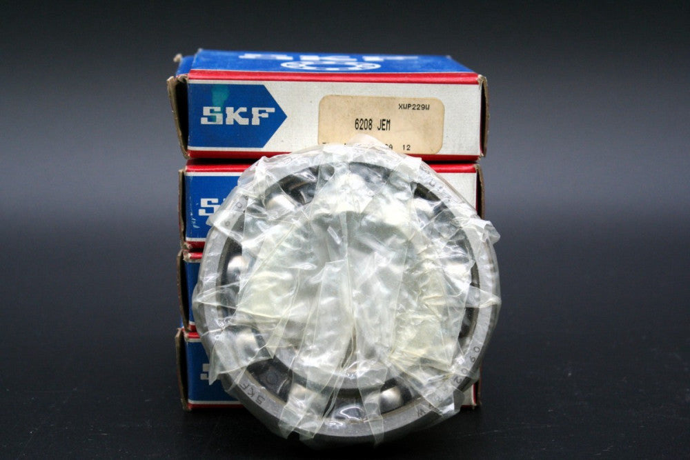 One (1) SKF 6208 JEM Deep Groove Ball Bearing 40 mm ID USA NEW
