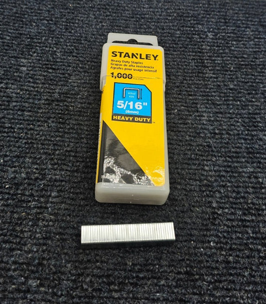 ( 6000 PIECES ) Stanley TRA705T: 5/16'' Heavy Duty Narrow Crown Staples