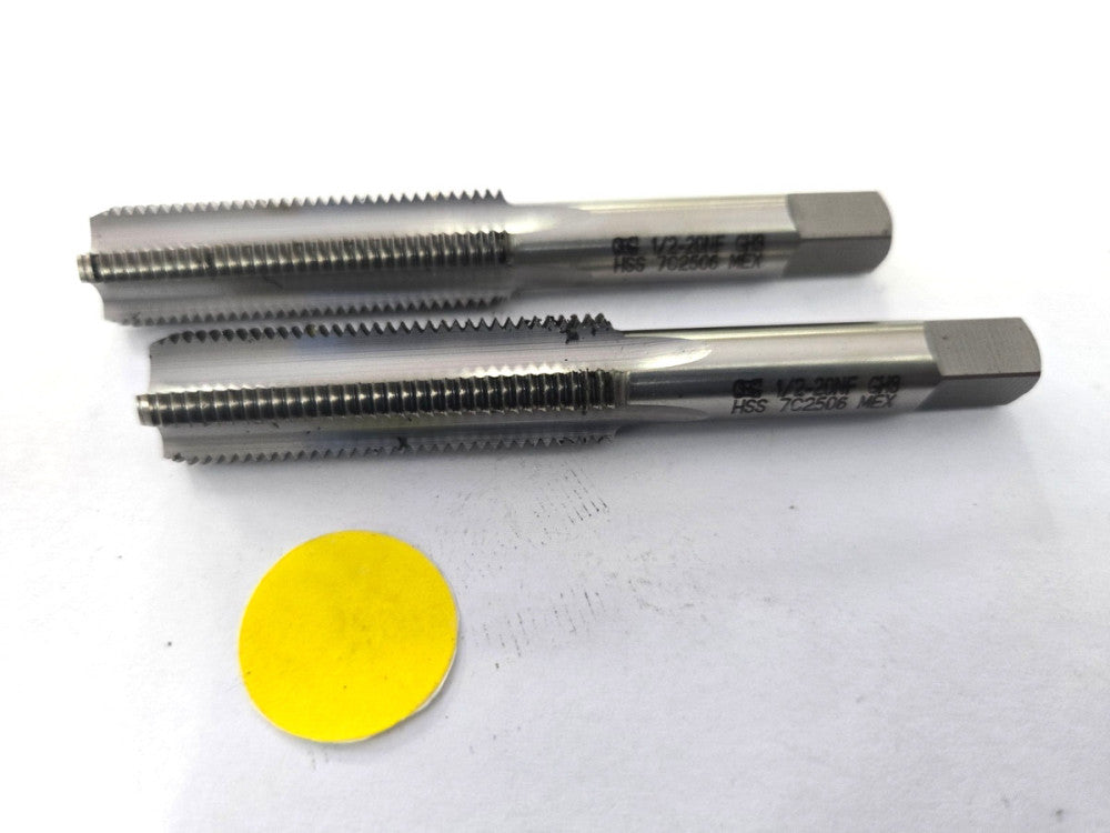 OSG CUTTING TAP WITH TAPERED CHAMFER  #1/2-20 NF GH3  LOT OF 2
