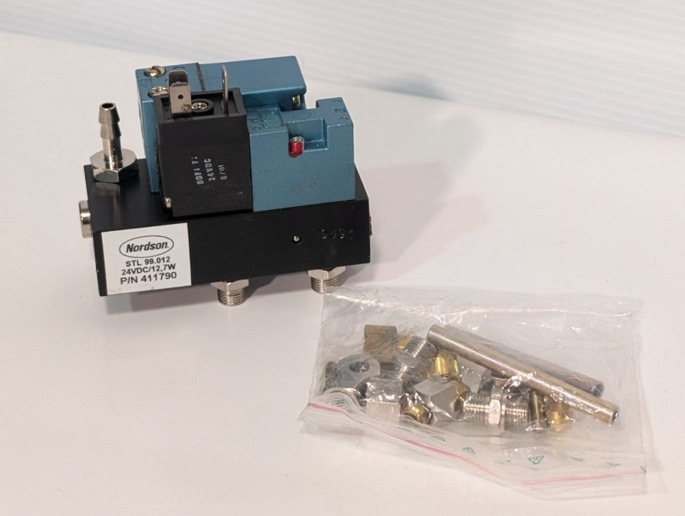 MAC Valves/ Nordson 411790 STL 99.012 24VDC, 12.7W Valve Assembly with Hardware