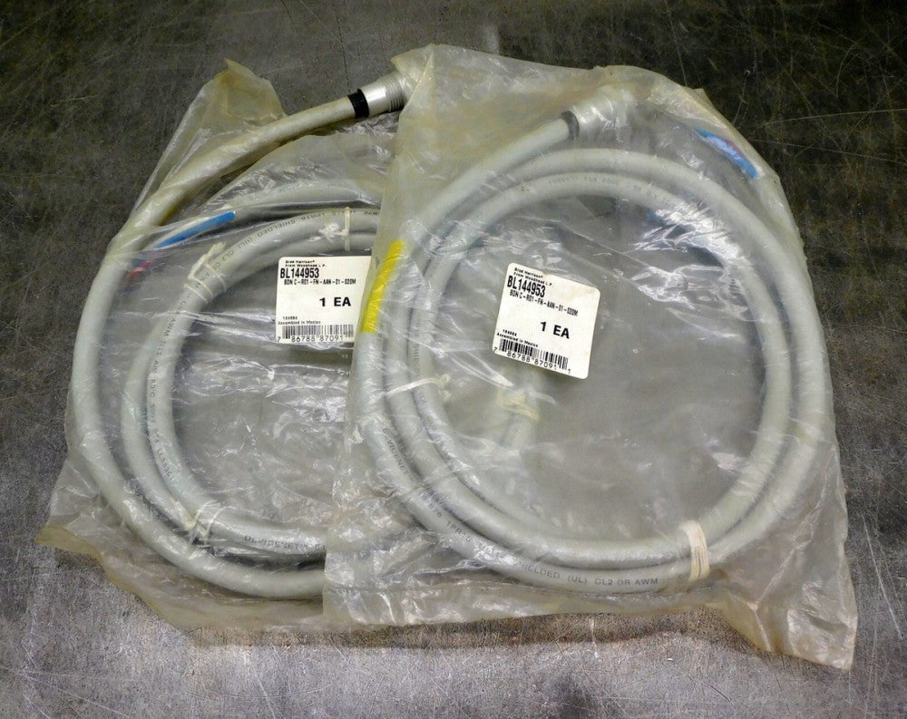 Woodhead 5 Pole Cord BL144953 BDNC-R01-FN-AANN-01-020M Lot of Two (2)