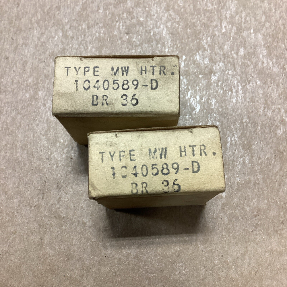 WESTINGHOUSE 1040589-D, BR36 HEATER ELEMENT, Lot Of 2 A59