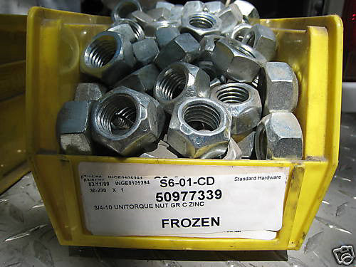 20      3/4 -10 Unitorque Nuts Grade C Zinc 