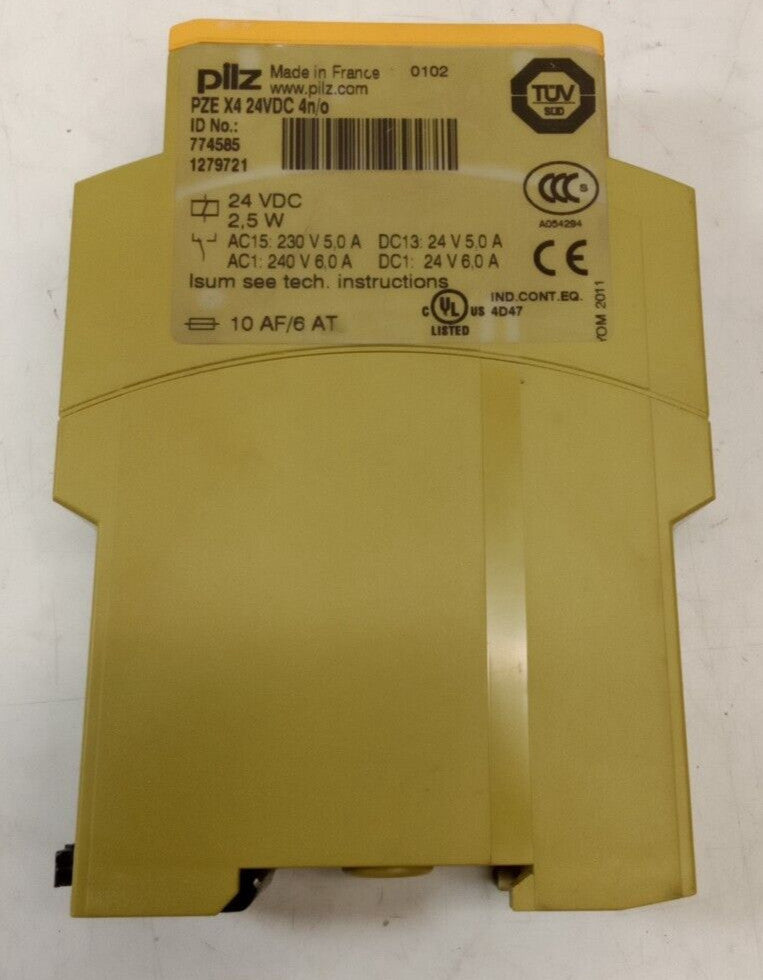 Pilz PZE X4 ID No. 774585 24VDC Module 
