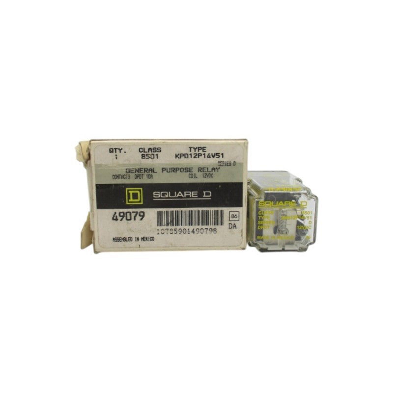 SQUARE D 8501KPD12P14V51 SER. D 12VDC NSMP