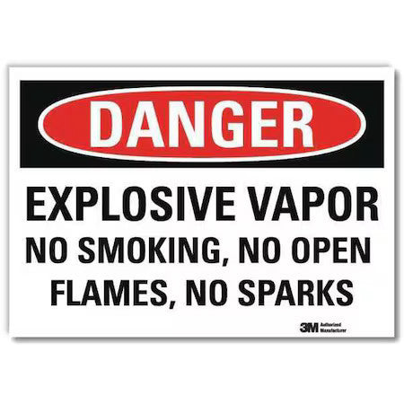 Lyle U3-1435-Rd_14X10 Danger Sign, 10" H, 14 In W, Reflective Sheeting,