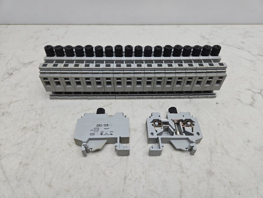 20 Pack Wago 282-128 Fuse Holder Terminal Block 2 Conductor 