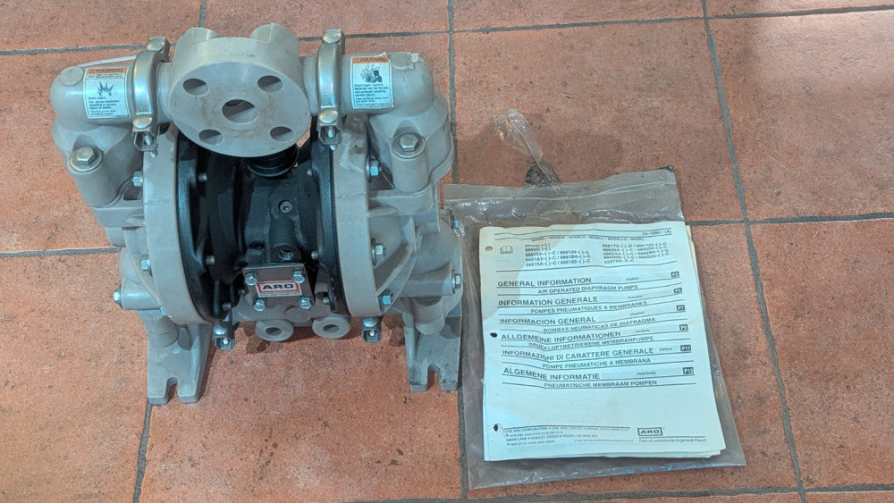 ARO 6661A3-322-C Diaphragm Pump 1" ANSI/DIN Flange 120PSI 8 Bar NOS
