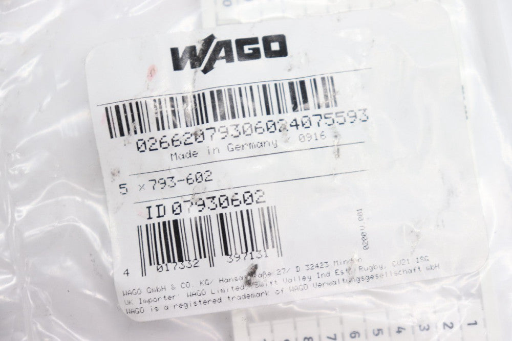 Wago WMB Marking Card Connector Label Snap In 07930602