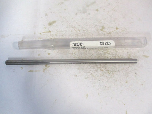 (433-0.2335) 0.2335" x 1-1/2" x 6" Straight Shank HSS 6-Flute Chucking Reamer 