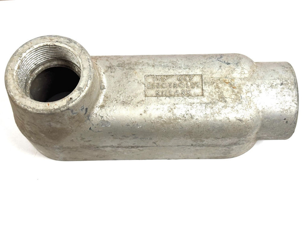 KILLARK 1-1/4 IN CONDUIT BODY OLB-4 ELECTROLET ALUMINUM