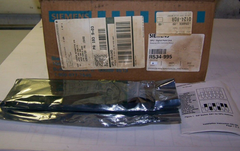 SIEMENS RE-MANUFACTURED DIGITAL POINT UNIT CONTROLLER BOARD  R534-995
