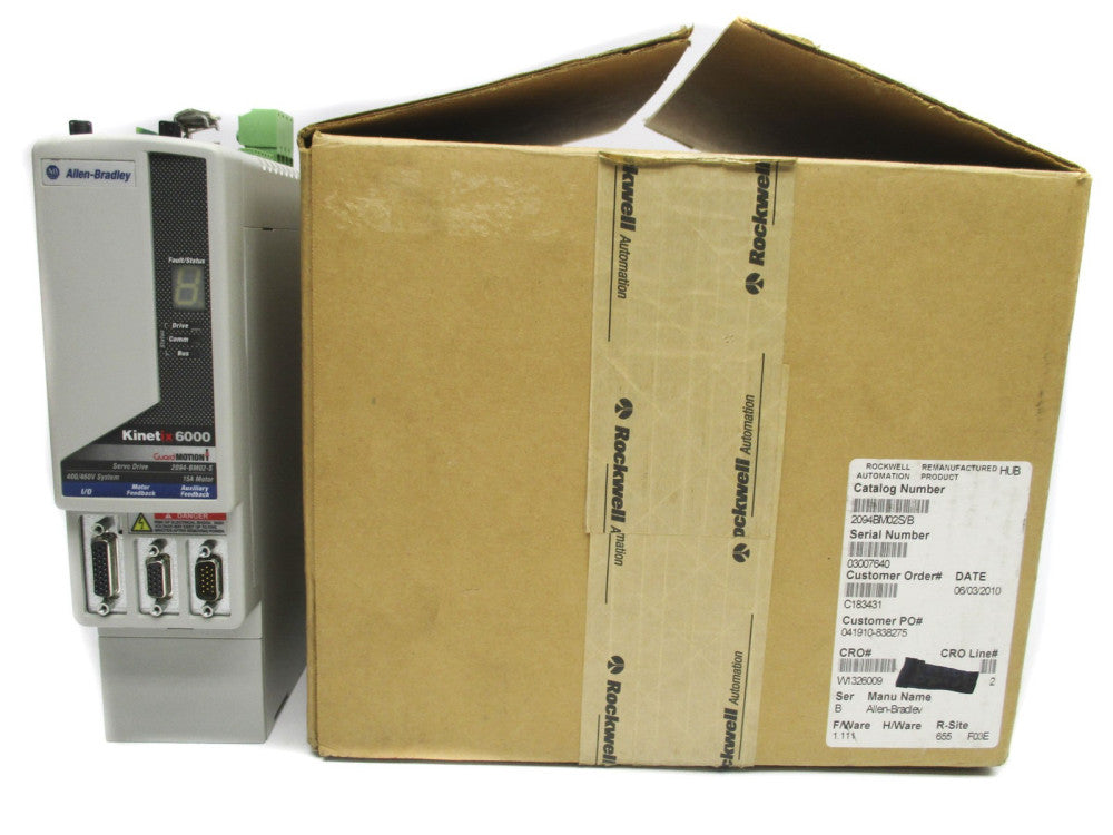 ALLEN BRADLEY 2094-BM02-S SER. B F/W 1.111 REMAN
