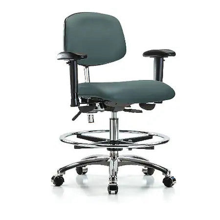 Zoro Select Br-Ncr-Vmbch-Cr-T0-A1-Cf-Cc-8546 Clean Room Chair Ergonomic Chair,