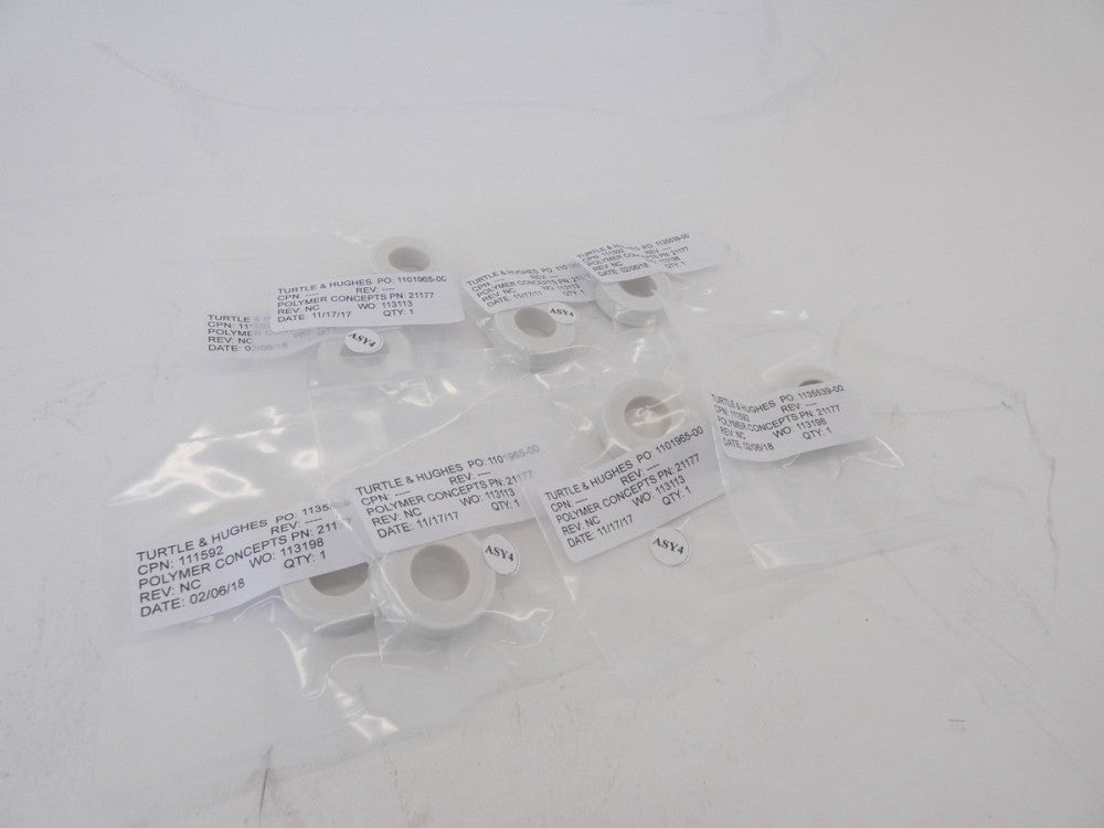 *Lot of 8* Polymer Concepts 111592 PTFE Packing Ring - NEW Surplus!