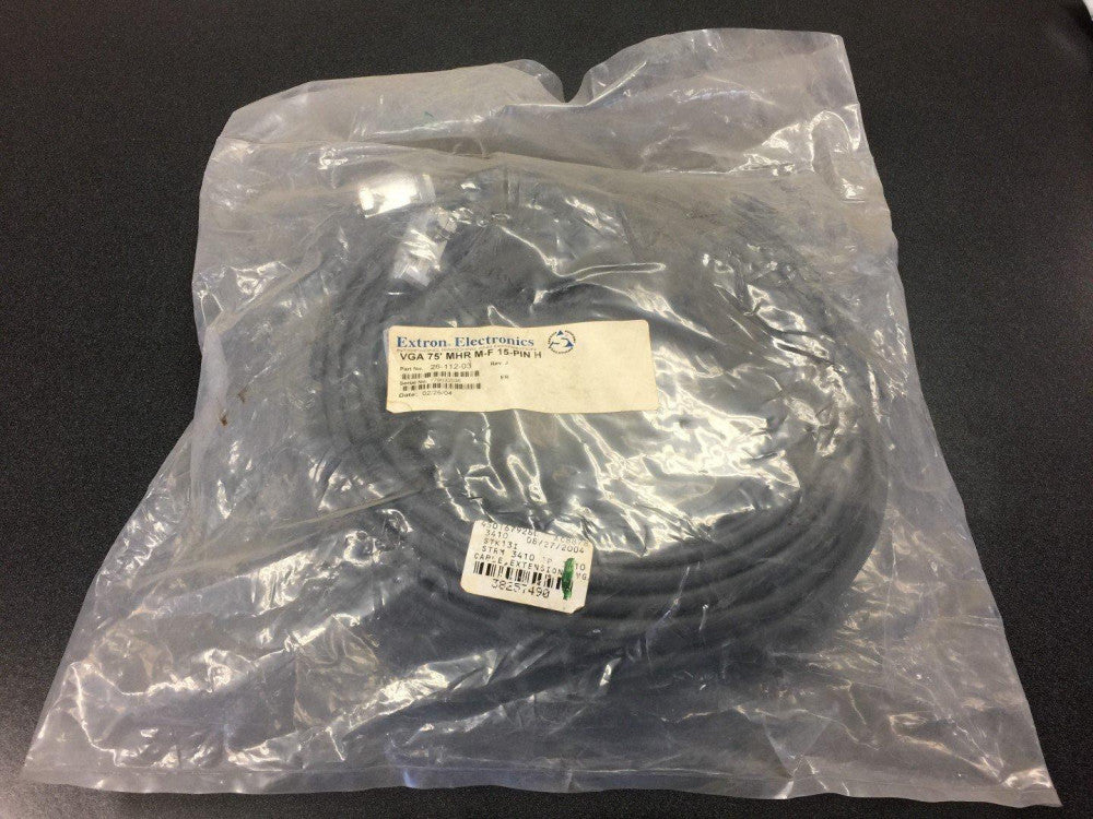 NEW Extron Electronics 26-112-03 Cable (22.8 M) VGA 75' MHR M-F 15-PIN H 