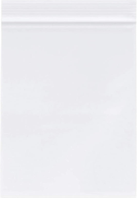 4 X 6 Inch (1000 PCS) Clear Reclosable Zip Poly Plastic Bags - Resealable Lock S
