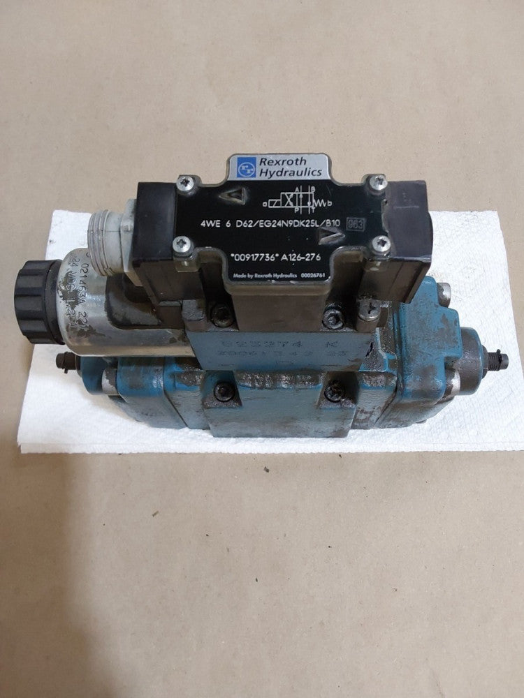REXROTH 4WE6D62/EG24N9DK25L/B10 VALVE W/ 4WEH 10 D45/6E G24N9ETDK25L/10B10 BLOCK