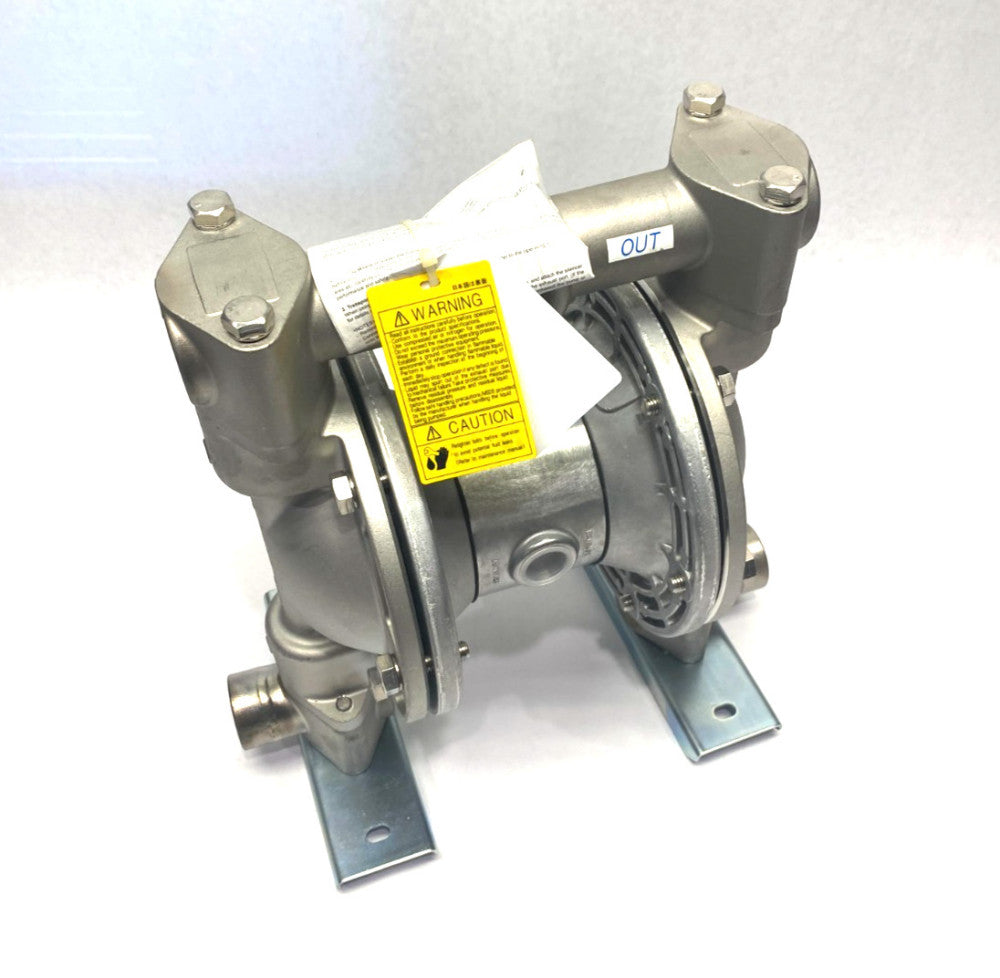 Yamada NDP-25BSS-I Stainless Steel Air Powered Double Diaphragm Pump 1" In/Out
