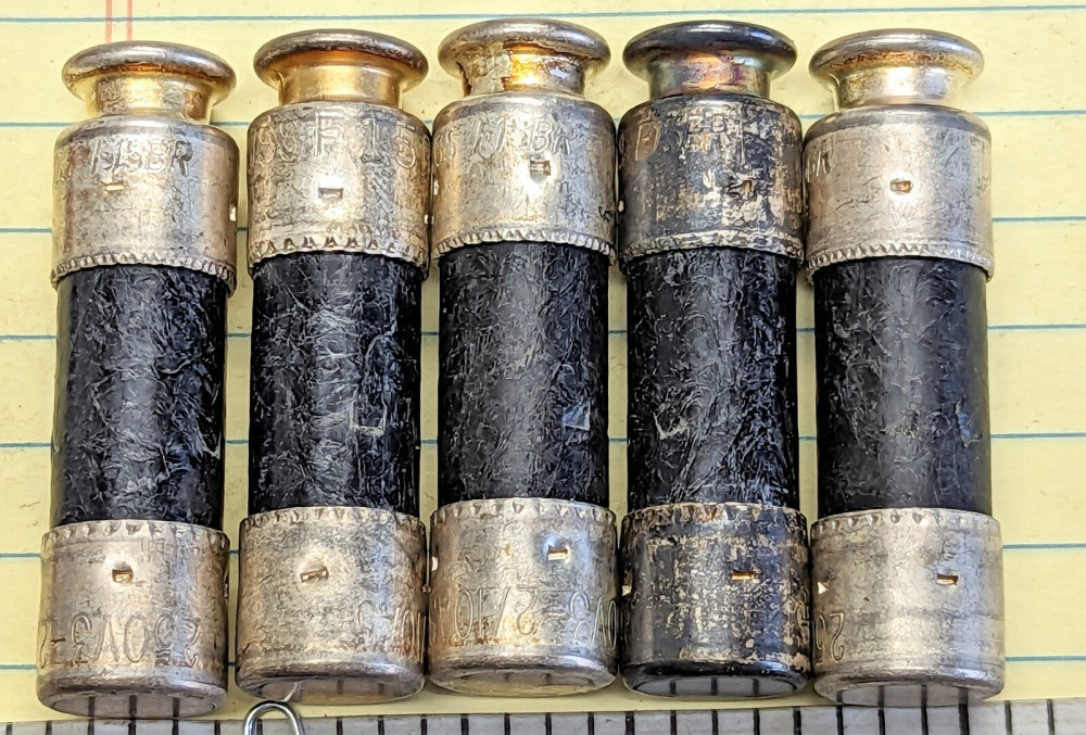 (5) FRN-R-3-2/10 SILVER F15BR250V3 2/10AS 2.3A Dual-Element, Time Delay, [OF54]