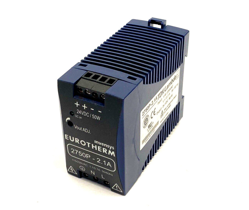 Eurotherm 2750P-2.1A Power Supply 115/230VAC 24VDC 50W 2750P2A1