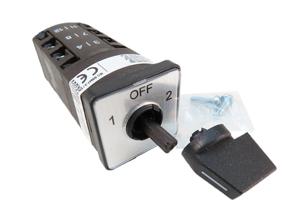 Salzer  P110-SE0713   3-Position 1/Off/2 Rotary Cam Switch 10A 3kW 380-440V  NEW