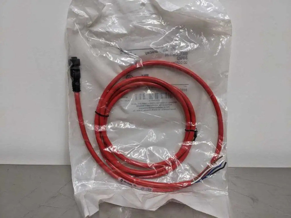 Allen-Bradley 889D-F4NE-2 QD Cordset 4 Pin DC Micro Straight 2 Meter - RED - NEW