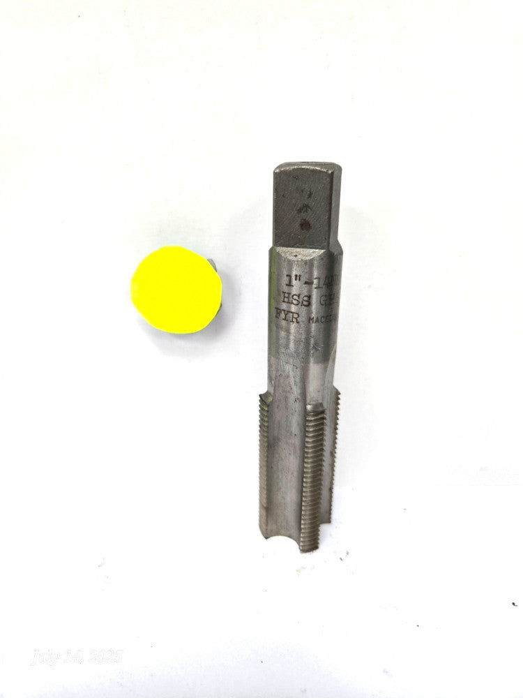 FYR MACEDONIA STRAIGHT FLUTE BOTTOMING CHAMFER TAP *** 1"-14; NS; GH4