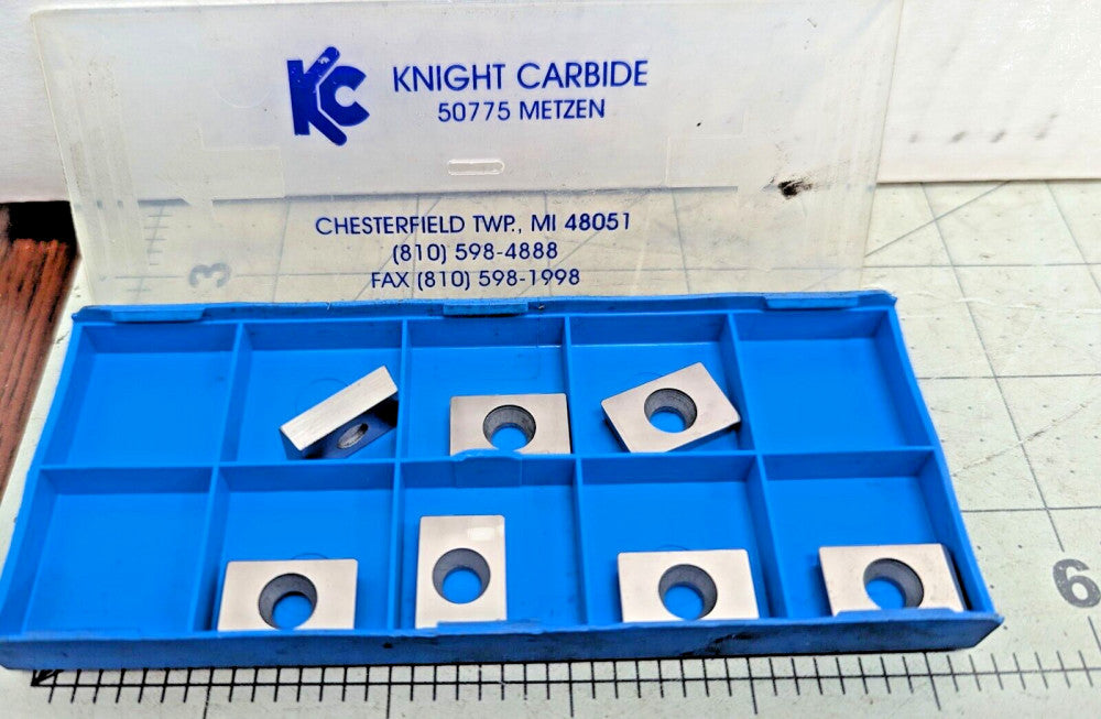 7  pcs, KNIGHT CARBIDE, RK 1200 Carbide Inserts, Grade KC57 [OF56#4