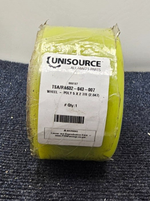 Unisource TSA/RA632-043-007 Wheel-Poly 5 x 2 7/8 (2.047) 632-043-007