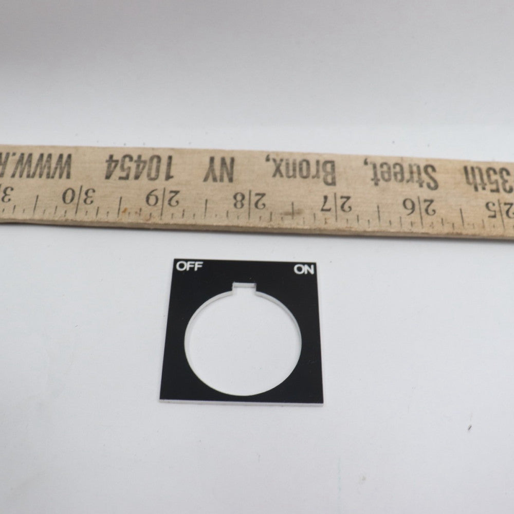 Push Button Legend Plate Type K 30 MM 9001KN244BP