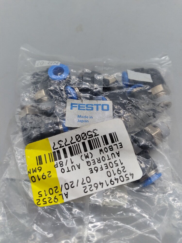 NEW Festo QSL-1/8-8 Push-In L-Fitting Connector 1/8" 20-Pack? 